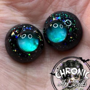 Galaxy Star Imani Alien Eyes with black resin for BJDs & Alternative Reborn Dolls by Chronic Art Dolls **FREE Shipping**
