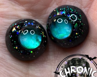 Galaxy Star Imani Alien Eyes with black resin for BJDs & Alternative Reborn Dolls by Chronic Art Dolls **FREE Shipping**