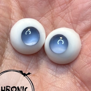 Chronic Art Dolls Blue Pupil-less doll eyes for Alternative Reborn Dolls & BJDs **FREE shipping**