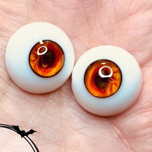 Fire-starter Resin Doll Eyes for BJD & Reborn Alternative Dolls by Chronic Art Dolls - **FREE 1st Class Shipping**