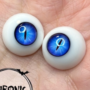 Chronic Art Dolls Blue Creature Resin eyes for Fantasy Reborn Dolls & BJDs **FREE shipping**