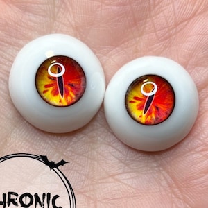 Chronic Art Dolls Resin Creature Cat or Dragon Eyes for Reborn & BJD Dolls **FREE shipping**