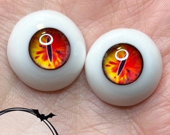 Chronic Art Dolls Resin Creature Cat or Dragon Eyes for Reborn & BJD Dolls **FREE shipping**