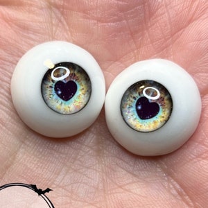 Chronic Art Dolls - Resin Heart Pupil Eyes for Alternative Reborn Dolls & BJDs  **FREE Shipping**