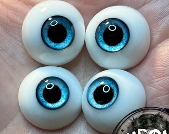 Resin Bright Blue Lycan Cub Doll Eyes for Reborn & BJD Dolls by Chronic Art Dolls **FREE 1st Class Shipping** 1 pair