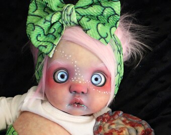 Reborn Baby Peeka by Bonnie Brown, 16 1/4 inch Preemie, Full Limbs 