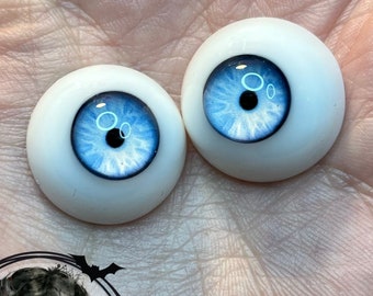 Small Pupil Ice Baby Blue Human Reborn Resin Eyes by Chronic Art Dolls **FREE Shipping in USA**