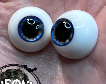 Human Reborn Doll eyes in newborn blue by Chronic Art Dolls **FREE shipping** size 18-24mm