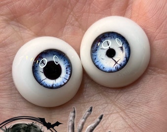 Chronic Art Dolls Zombie Resin Eyes with blown pupil for Alternative Reborn Dolls & BJDs **FREE 1st Class Shipping**