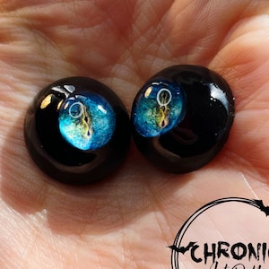 Chronic Art Dolls Creature Resin BJD & Reborn Doll Eyes with black sclera base **FREE Shipping**