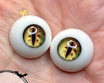 Chronic Art Dolls Resin Creature Cat Eyes for Reborn or BJD Dolls  **FREE 1st Class Shipping**