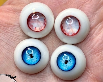 Chronic Art Dolls Resin Fantasy Doll Eyes - Zombie or Spider Horror Eyes 14mm-24mm **FREE 1st Class Shipping**