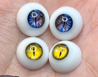 BJD Creature Resin Eyes for Fantasy Dolls & Reborn Babies by Chronic Art Dolls **FREE Shipping** size 14mm to 22mm