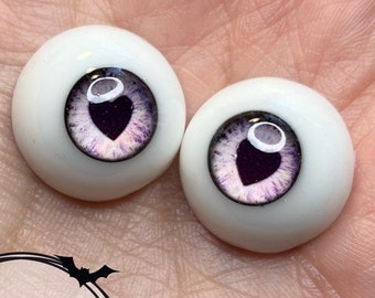 Chronic Art Dolls Resin Fantasy Heart Pupil Eyes in Purple for Reborn Art Dolls & BJDs  **FREE Shipping**