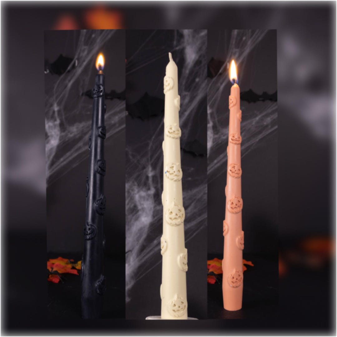 Halloween Color Taper Candle Set