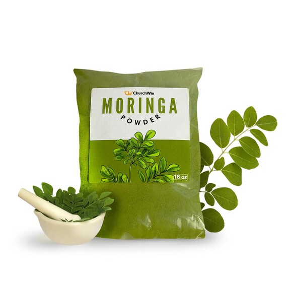 Raw Organic Moringa Powder: Ghana Superfood, Vitamins A, C, E & K