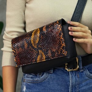 Designer Gürteltasche für Damen, Leder Gürteltasche für Damen, Kleine Umhängetasche