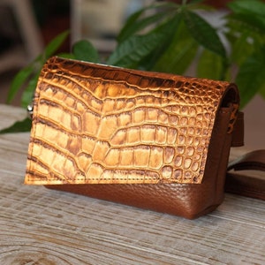 Leder Gürteltasche für Frauen, Designer Hüfttasche für Damen, Braune Frauen Bauchtaschen, kleine Umhängetasche