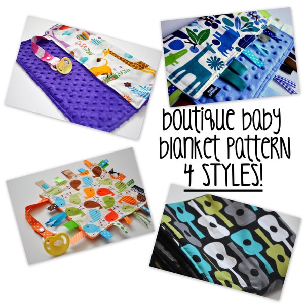PDF- Boutique Baby Blankets - 4 Styles