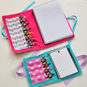 PDF - Double Doodle Crayon Wallet & Chalk Folio - BONUS 2 sizes