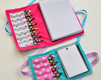 PDF - Double Doodle Crayon Wallet & Chalk Folio - BONUS 2 sizes