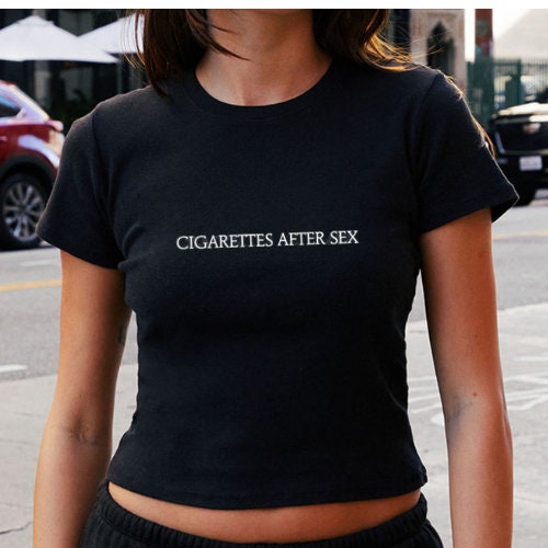 Cigarettes After Sex Tee | Baby Tee | Aesthetic | Pinterest | Y2k | Vintage  | Indie | Graphic Tee | Crop Top