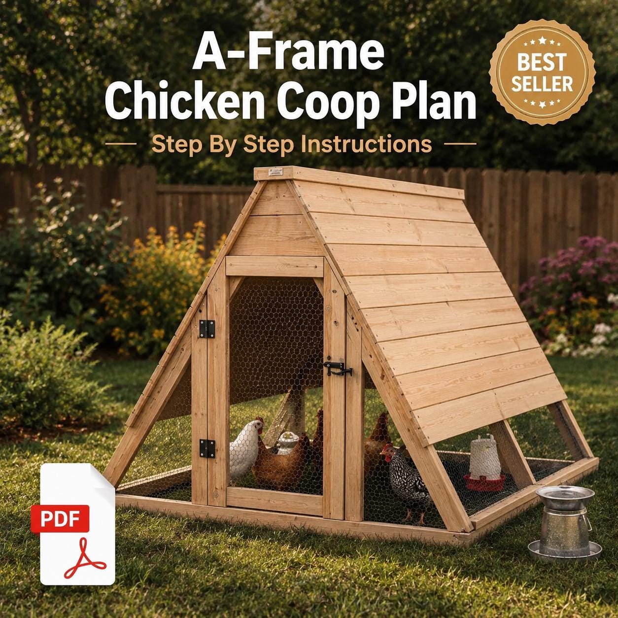 Aフレーム型鶏小屋のPDF設計図 裏庭用家禽小屋 DIY建築ガイド - Etsy 日本
