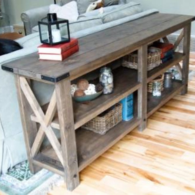 Rustic Console Table - Etsy