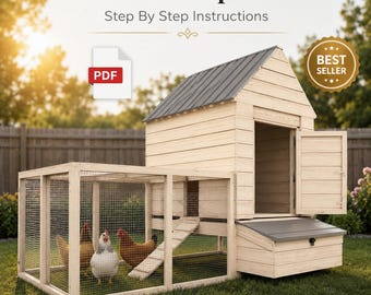 Chicken Coop PDF Plans Backyard Hen House Run DIY