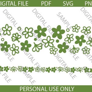 Vintage Pyrex Crazy Daisy / Spring Blossom Pattern Cut File