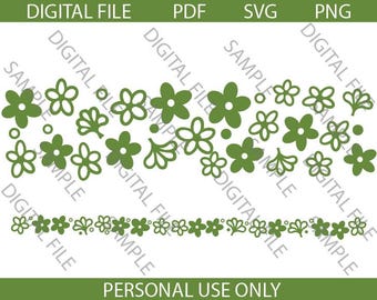 Vintage Pyrex Crazy Daisy/Spring Blossom Pattern Cut File