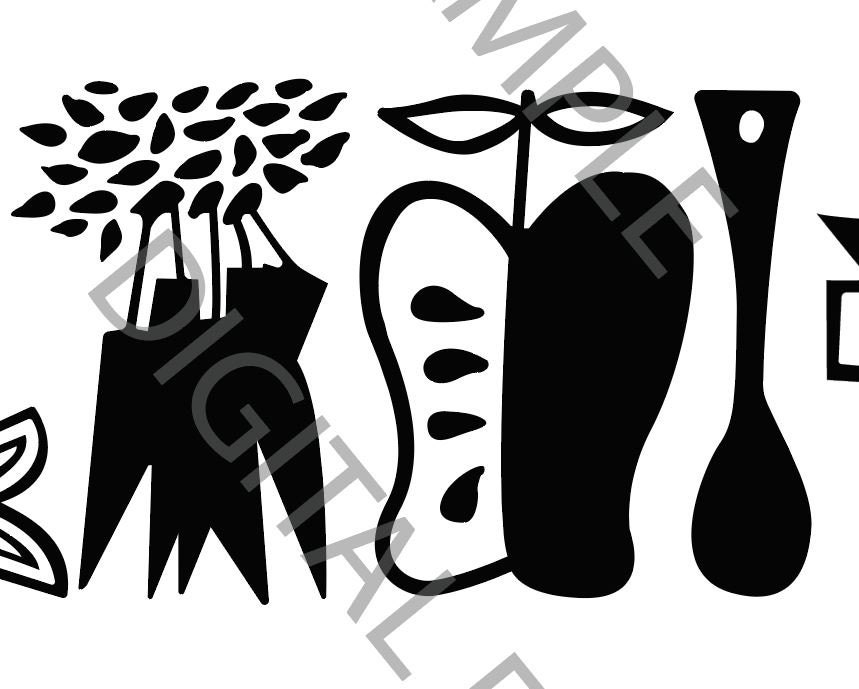 Vintage Pyrex Mod Kitchen Pattern Cut File - Etsy