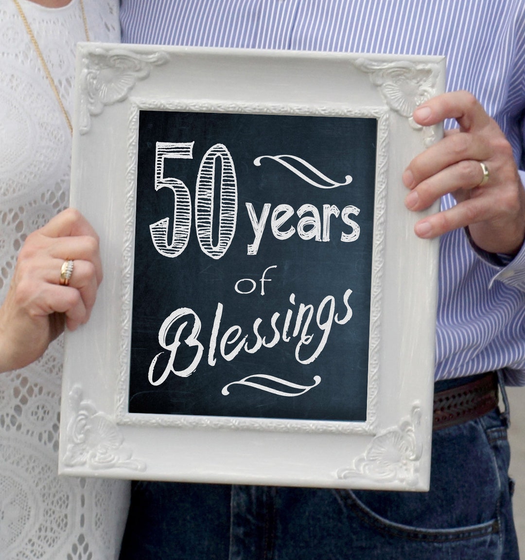 50th Anniversary Printable - Etsy