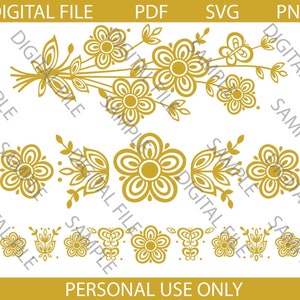 Arquivo de corte vintage Pyrex Butterfly Gold Pattern