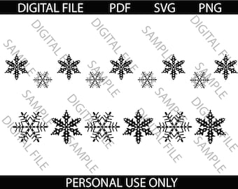 Vintage Pyrex Snowflake Pattern Cut File