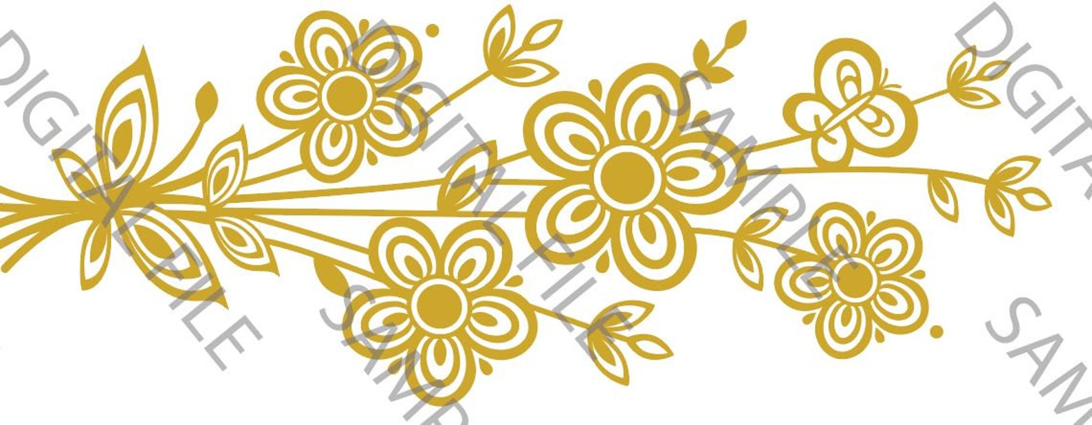 Vintage Pyrex Butterfly Gold Pattern Cut File - Etsy