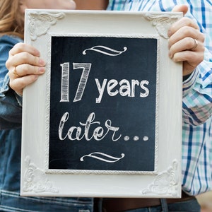 8 x 10 - accessoire photo 17e anniversaire - imprimable