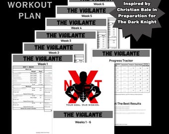 Può includere: Un programma di allenamento di sei settimane intitolato "The Vigilante" ispirato all'allenamento di Christian Bale per il film "The Dark Knight". Il programma include un tracker di progressi e programmi di allenamento per ogni settimana.
