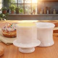 Lady Marble Butter Keeper , Tabletop Butter Storage , Handmade French Butter Keeper ,  Marble Butter Dish with Lid, Covered Butter Crock