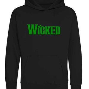 Wicked movie hoodie, wicked hoodie, Cynthia Erivo, Elphaba, Ariana Grande, Glinda, kids adults, popular, defying gravity, Shiz university