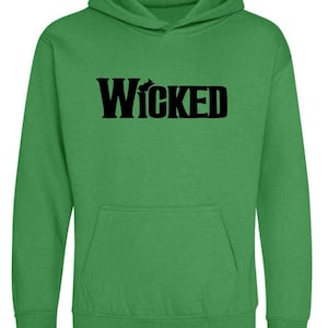 Wicked movie hoodie, wicked hoodie, Cynthia Erivo, Elphaba, Ariana Grande, Glinda, kids adults, popular, defying gravity, shiv university