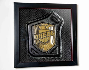 Dredd Screen-Cast Badge Display – LIMITED RUN - Bawzprops