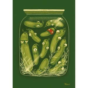 Gurken im Glas, Poster A3