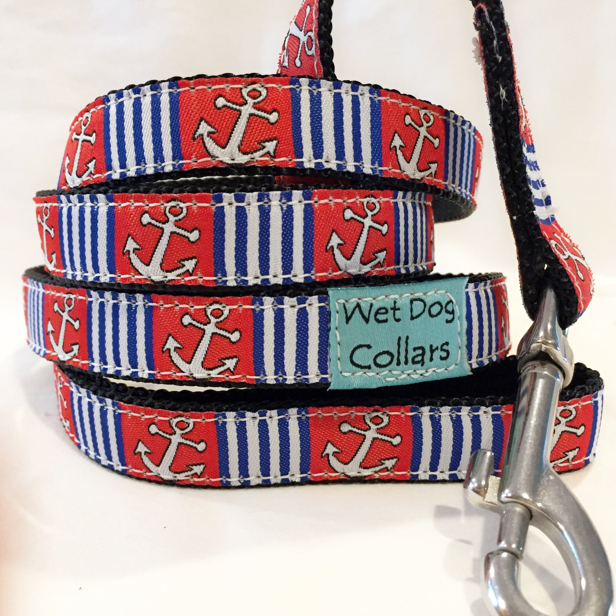 Anchor Dog Leash with Stainless Steel Swivel Clip rust proof Etsy