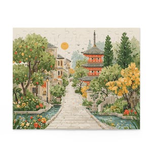 Japanse straatpuzzel, spel van 120-500 stukjes, ontspannend huisdecor, gezinsactiviteit, cadeaus voor puzzelliefhebbers, mindfulness-uitdaging