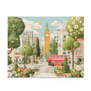 Charming Big Ben Puzzle, 120-500 Pieces, London Theme, Relaxing Activity, Gift for Puzzle Lovers, Family Fun, Unique Home Decor