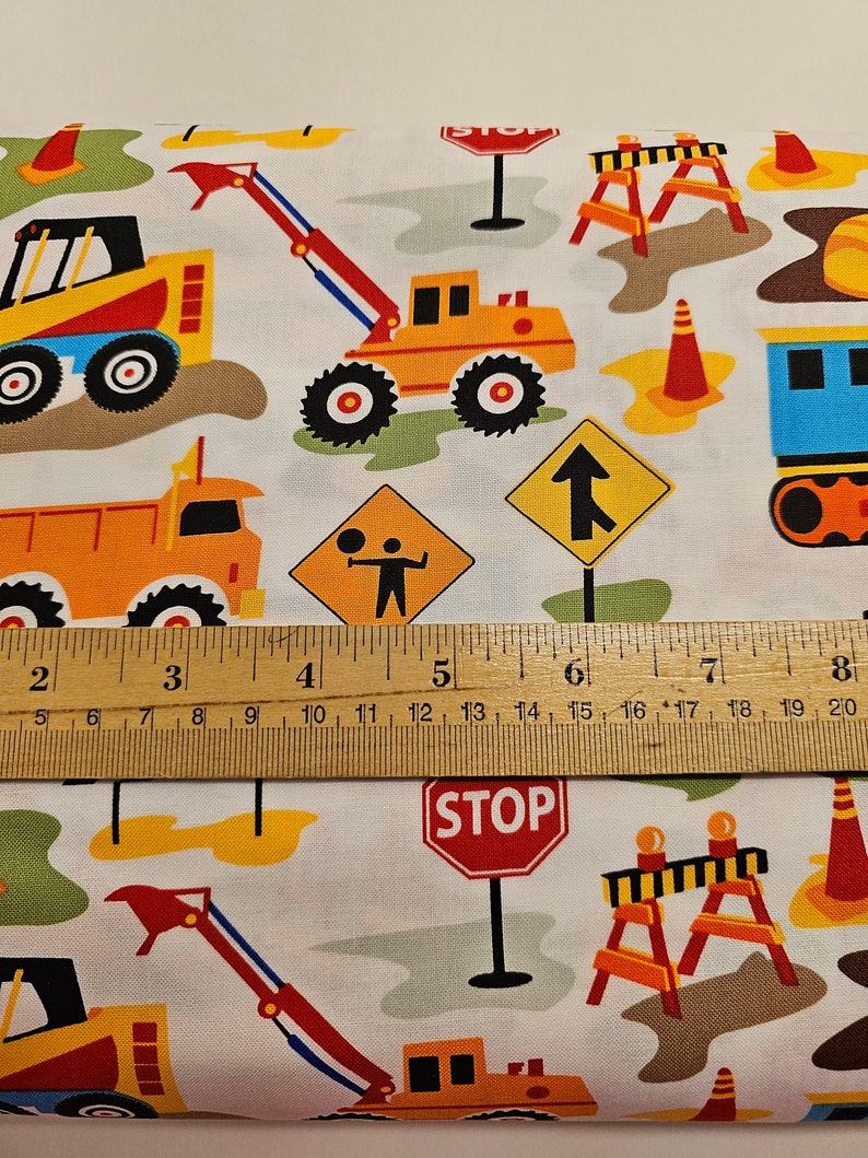 Michael Miller Fabrics Dig It Construction Broadcloth Fabric 100