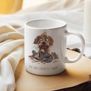 Funny Dog Mug Cute Gift for Dog Lovers, Customizable Dog Design Mug, Unique Dog Owner Gift, Funny Gift Idea for Pet Owners