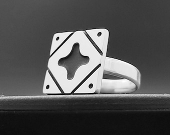 Four Angels Talisman Gold Ring - Inspired Design by Hagia Sophia Mosque Spiritual Protection & Harmony Jewelry, Handmade