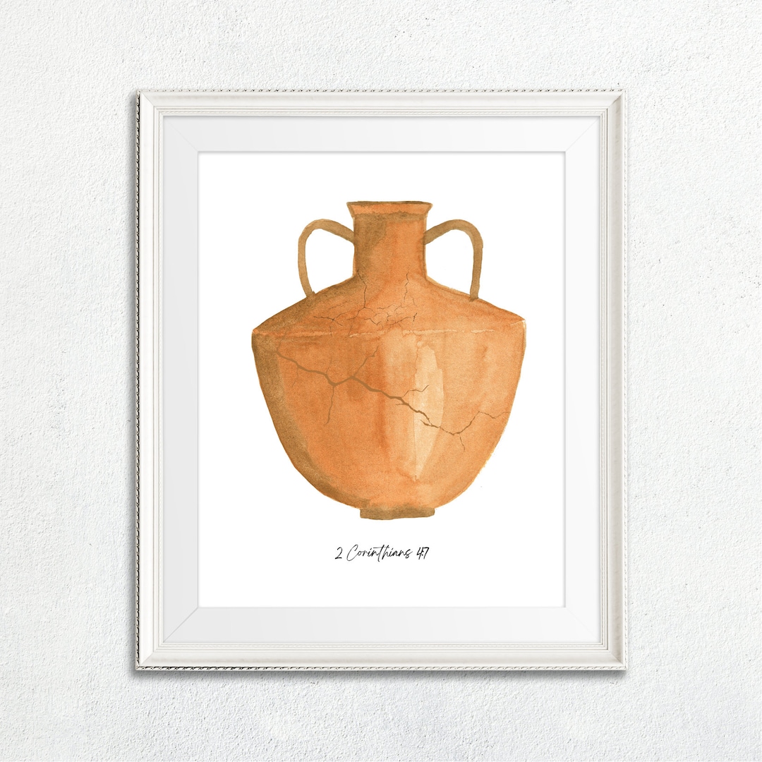 Jars of Clay Christian Decor / Bible Verse Wall Art / Printable Instant ...